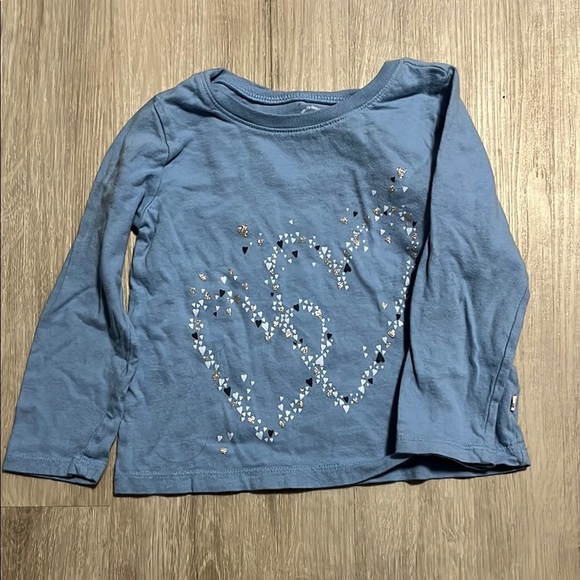 4/$30 Blue Heart Design Kids Shirt - Picture 1 of 1